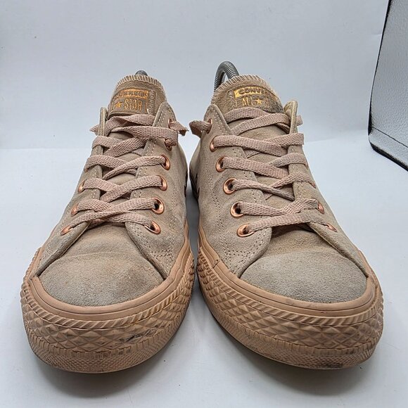 Converse Chuck Taylor Womens Size 9 Beige Shoes Skateboarding Casual Walking - Picture 2 of 13